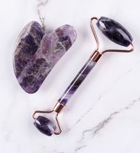 Load image into Gallery viewer, Amethyst Roller and Gua Sha

