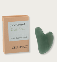 Load image into Gallery viewer, Jade Facial Kit - With Jade Crystal Roller and Gua Sha - 100% Jade Crystal
