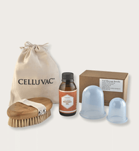Load image into Gallery viewer, Celluvac Cellulite Massage Kit with Vegan Body Brush
