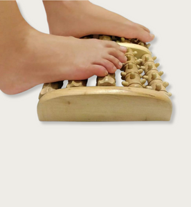 celluvac Wooden Reflexology Foot Massager Roller