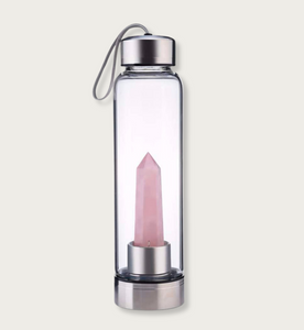 celluvac rose quartz water bottle