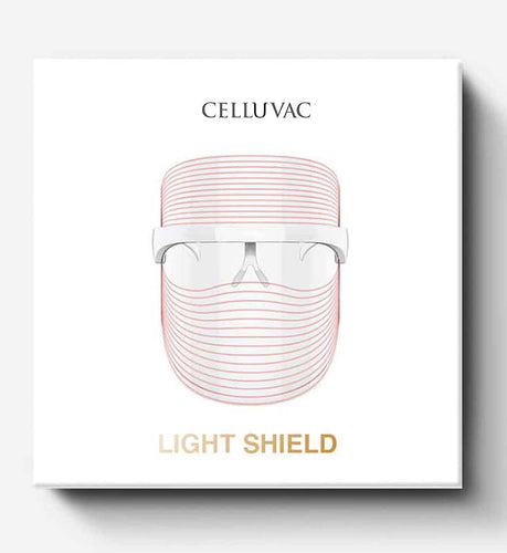 celluvac led light face shield