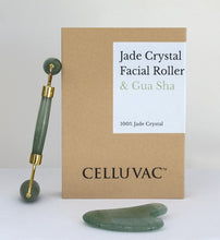 Load image into Gallery viewer, celluvac jade facial roller gua sha
