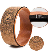 Load image into Gallery viewer, celluvac cork yoga wheel 
