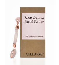 Load image into Gallery viewer, celluvac rose quartz facial roller
