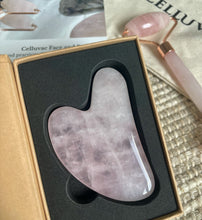 Load image into Gallery viewer, celluvac rose quartz gua sha
