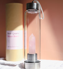 Load image into Gallery viewer, celluvac rose quartz water bottle

