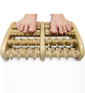 Wooden Reflexology Foot Massager Roller - Celluvac